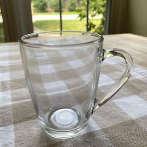 Six (6) Bormioli Rocco Tempered Glass Mugs 11.5 oz. Capacity New In Box